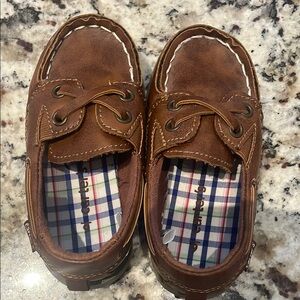 Brown Kids Boat Shoes